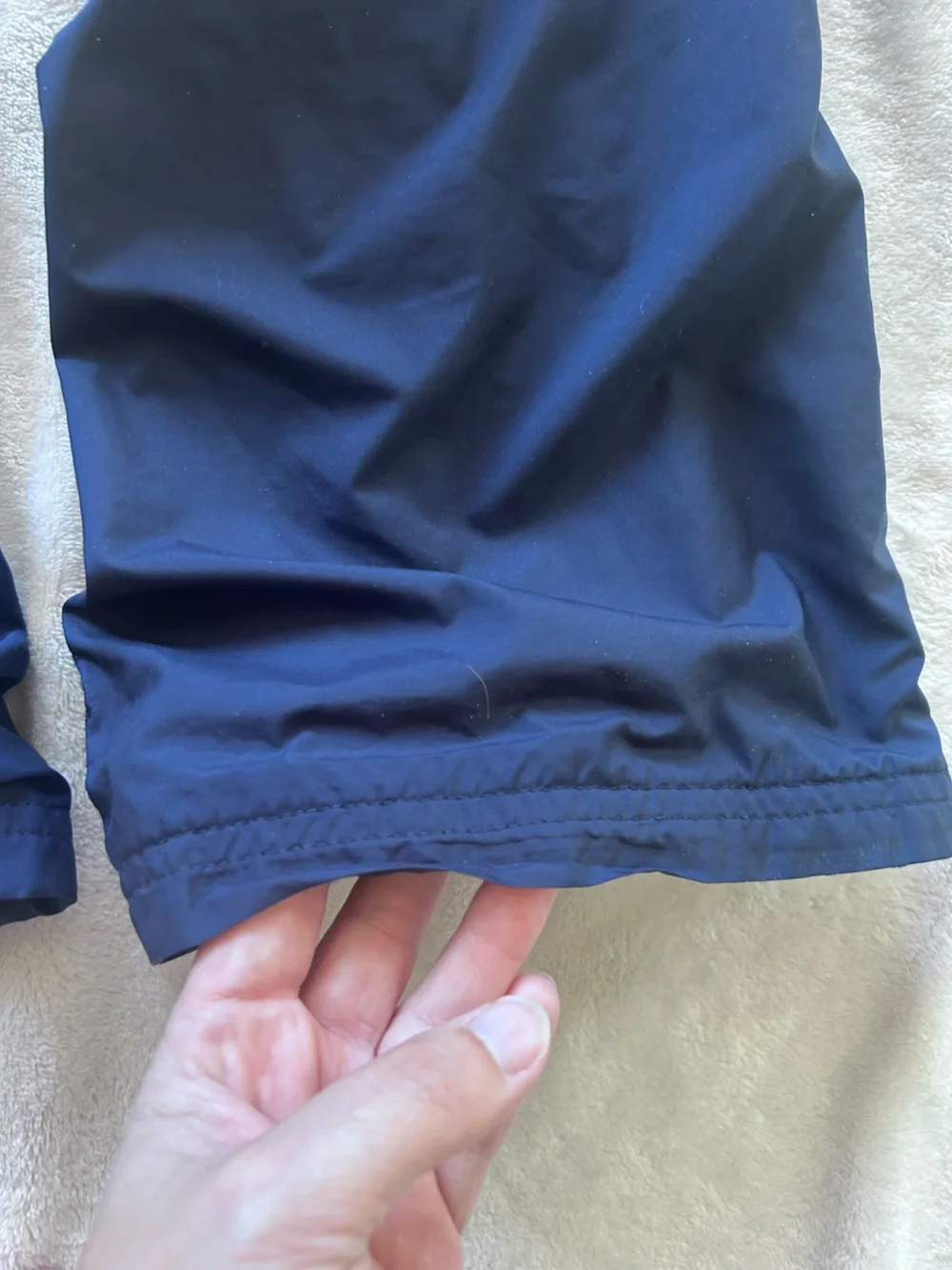Old Navy Vintage Y2K Navy Blue Girls Jogger Track Pants with White Piping